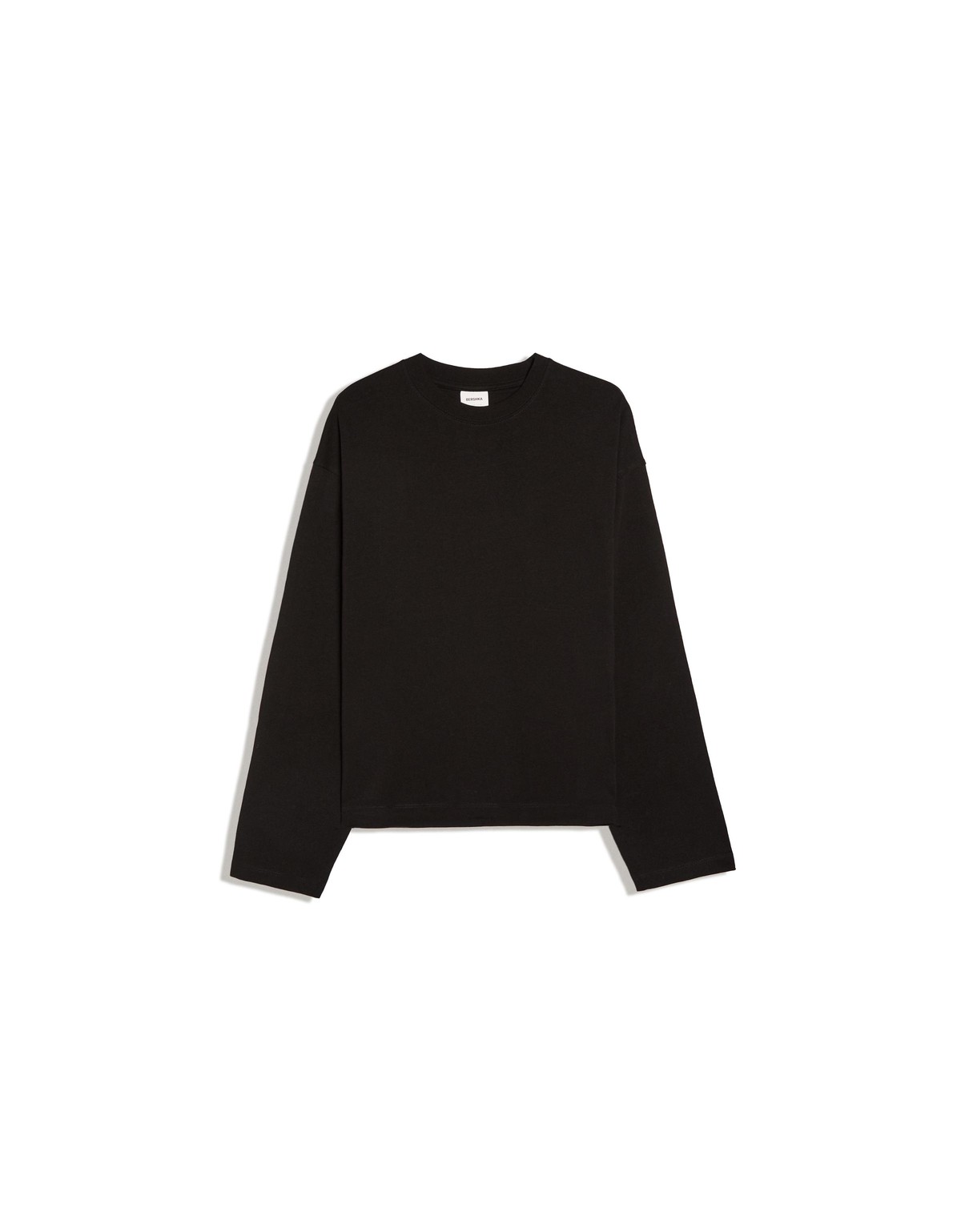 버쉬카 박시 크루넥 긴팔 티셔츠 2997/134 BLACK