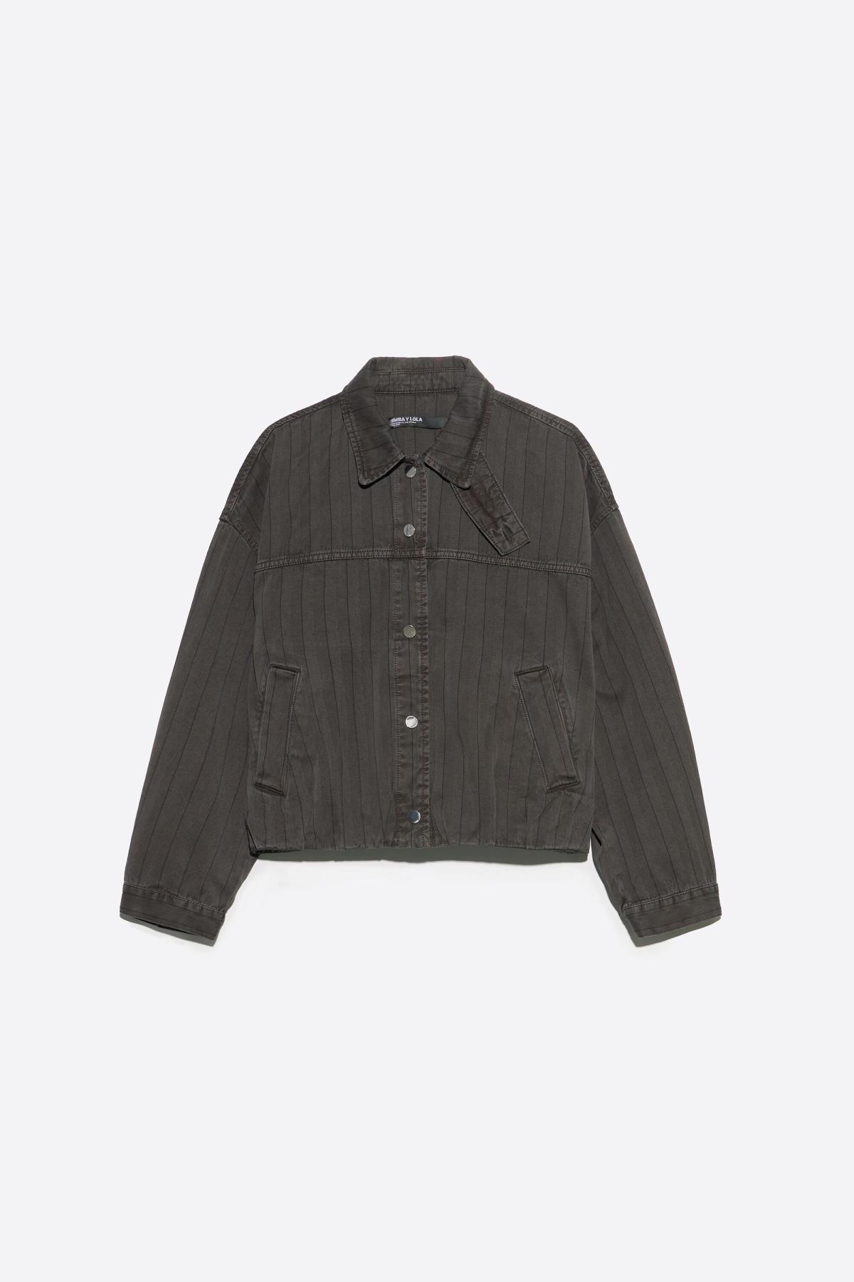 빔바이롤라 오버사이즈 스트라이프 워싱 데님 자켓 262BR4018.12648 WASHED BROWN