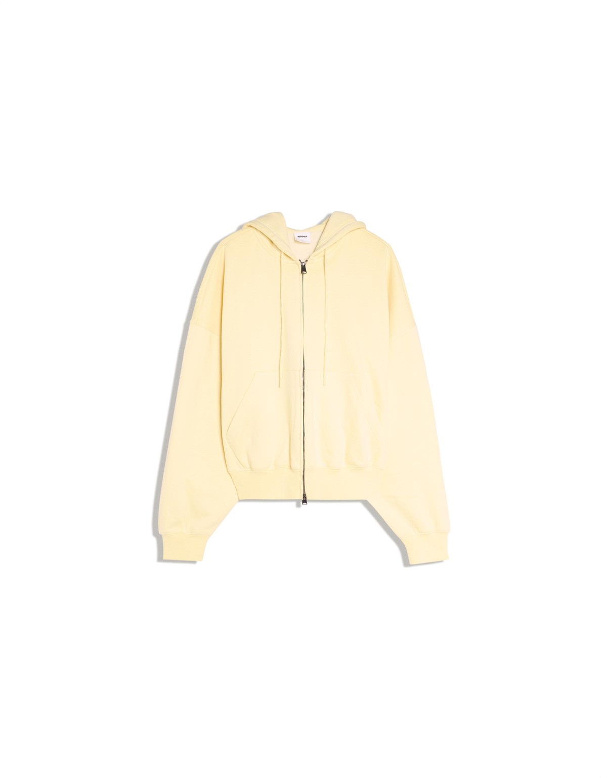 버쉬카 오버사이즈 크롭 후드 집업 2434/190 YELLOW