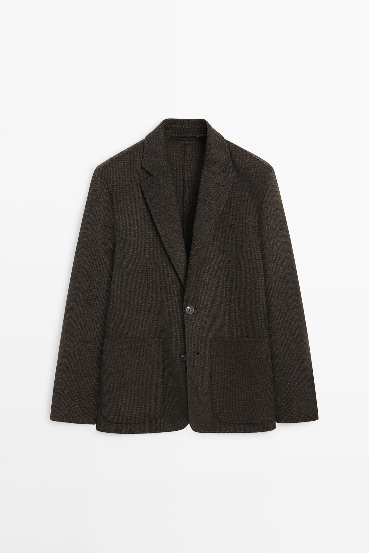 마시모두띠 하운즈투스 울 혼방 싱글 블레이저 2596/359 BROWN