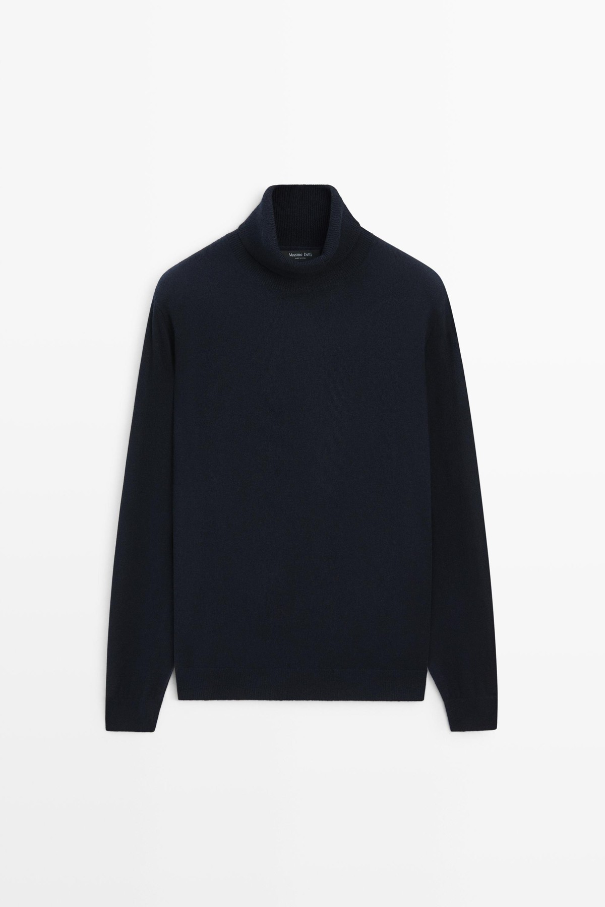 마시모두띠 울 100% 터틀넥 니트 스웨터 1418/222 NAVY BLUE