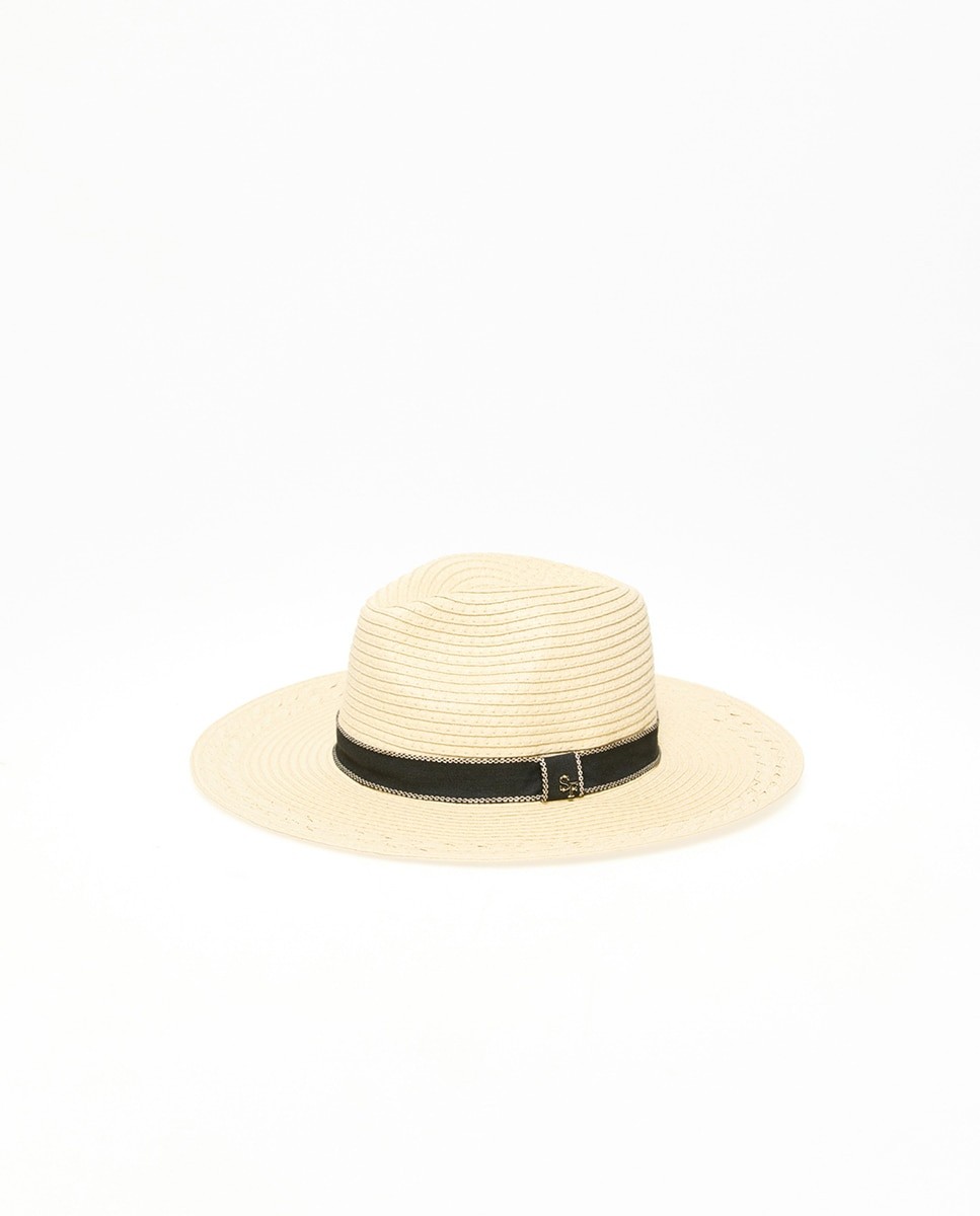 스페라 블랙 밴드 페도라 햇 59006008144 120 CRUDO