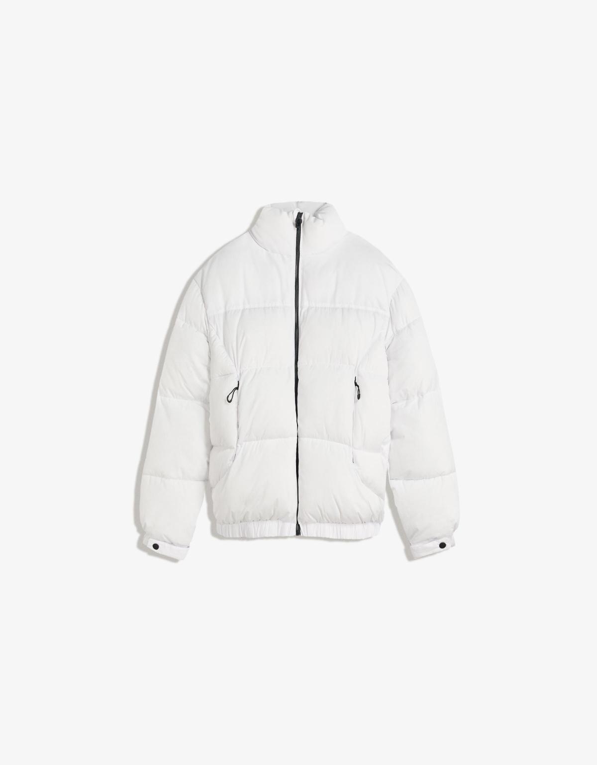 버쉬카 테크니컬 화이트 숏 패딩 재킷 6770/046 WHITE