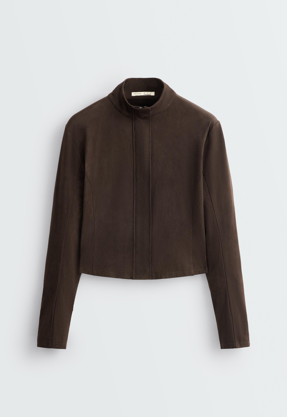오이쇼 슬림핏 스웨이드 이펙트 자켓 6470/806/744 DARK CHOCOLATE