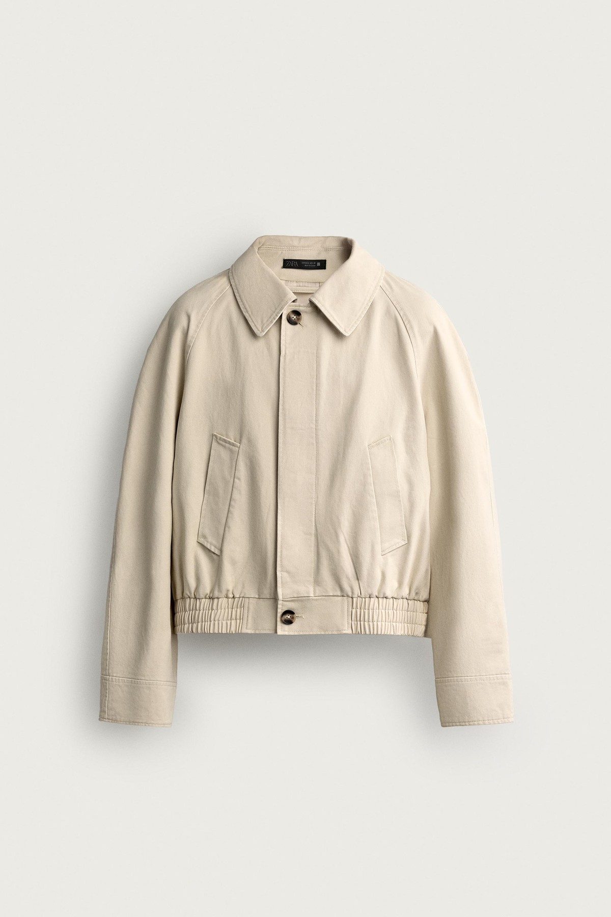 자라 코튼 크롭 워시드 오버셔츠 자켓 9621/716/710 BEIGE