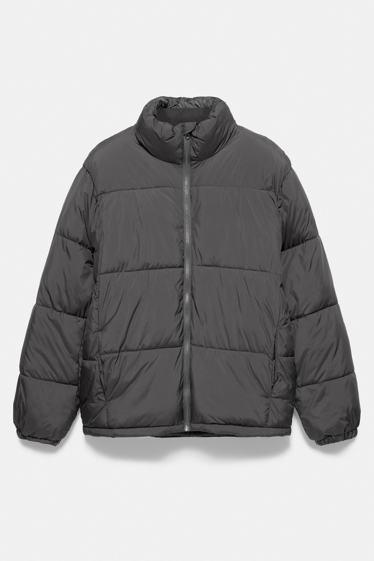 풀앤베어 하이넥 지퍼 숏 패딩 자켓 7720/509 ANTHRACITE GREY