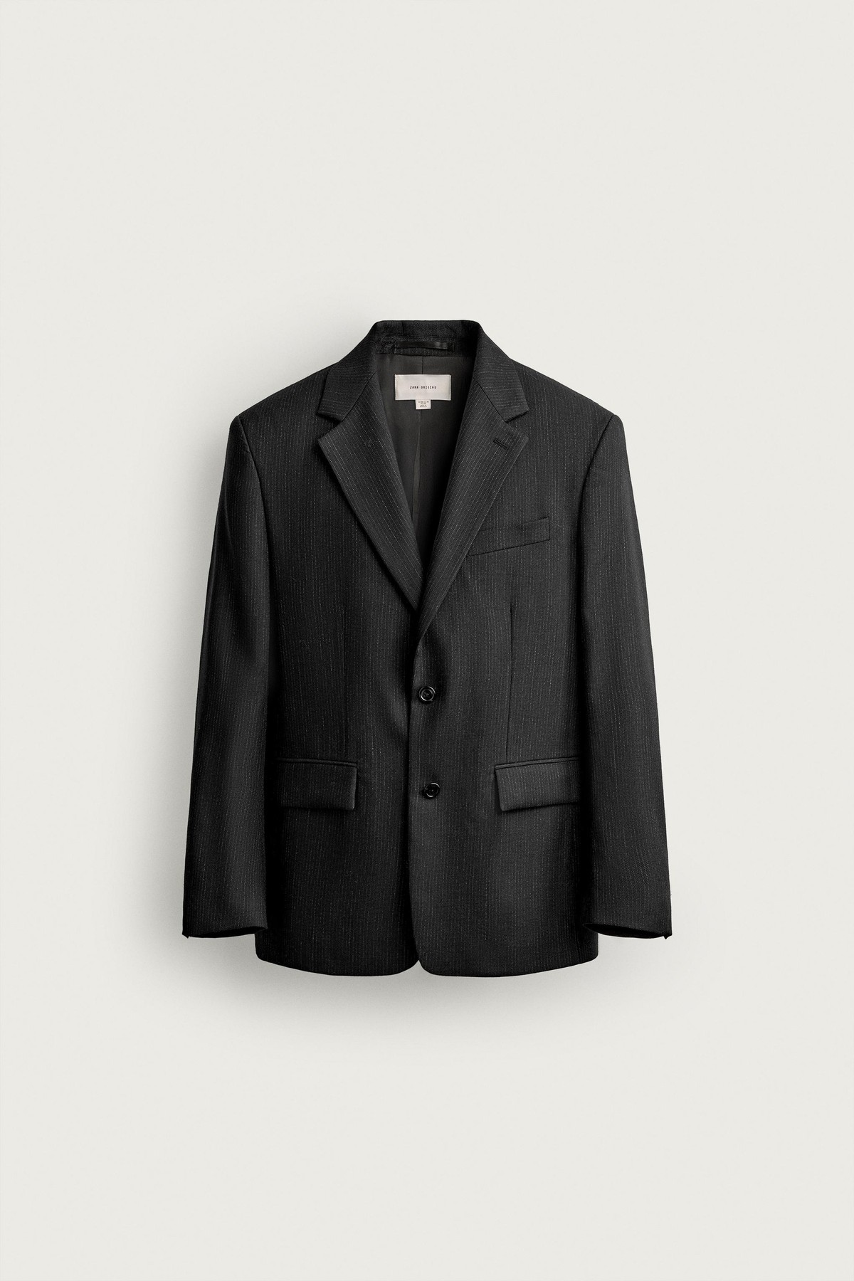 자라 스트라이프 100% 울 블레이저 1100/638/807 ANTHRACITE GREY