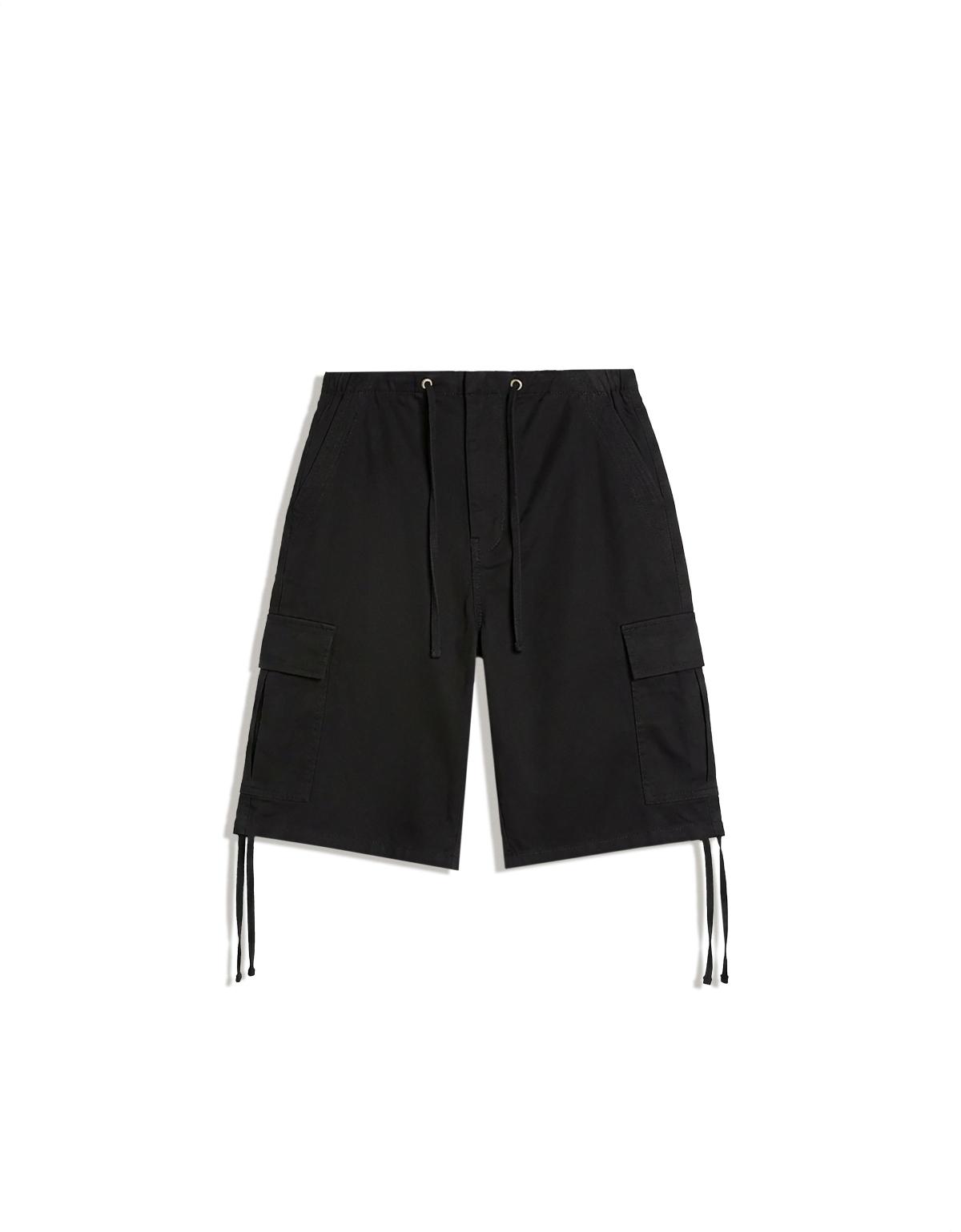 버쉬카 와이드 카고 버뮤다 반바지 2319/235 BLACK