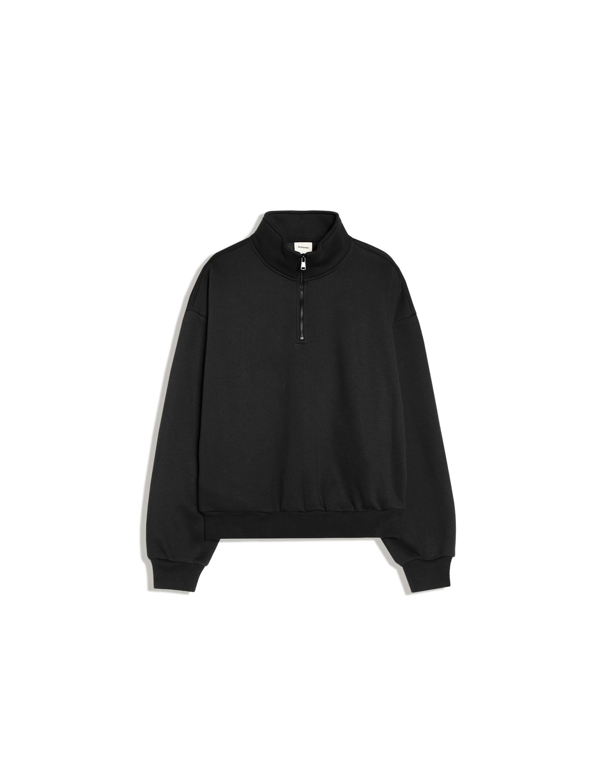 버쉬카 하프집업 크롭 스웨트셔츠 3572/498 BLACK