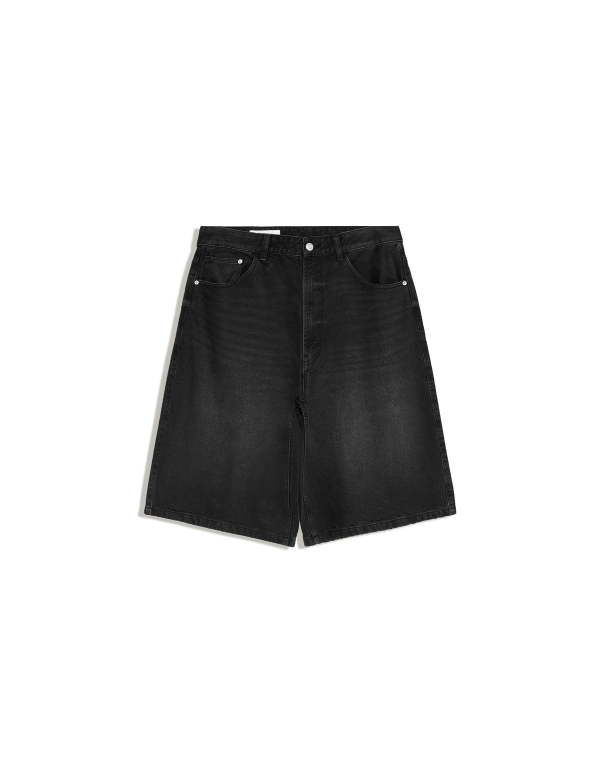버쉬카 슈퍼 배기 데님 버뮤다 반바지 4027/534 BLACK
