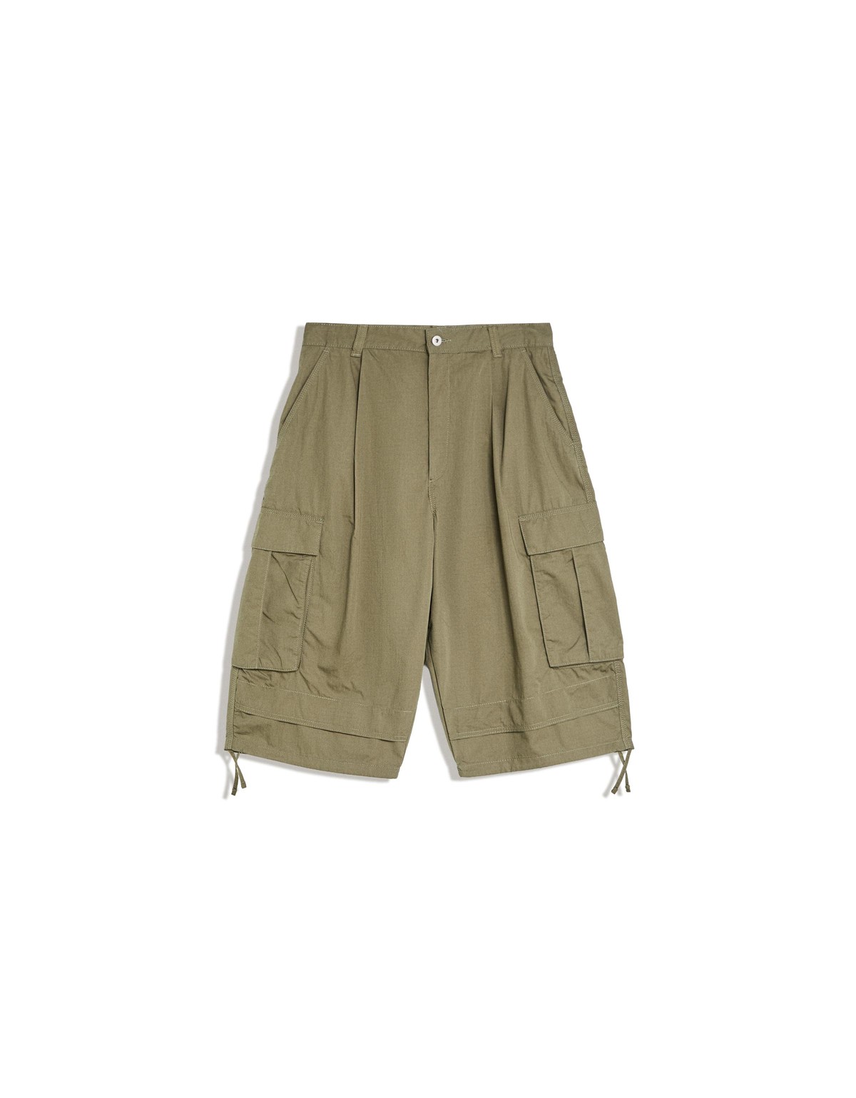 버쉬카 슈퍼 배기 카고 버뮤다 팬츠 4259/053 KHAKI
