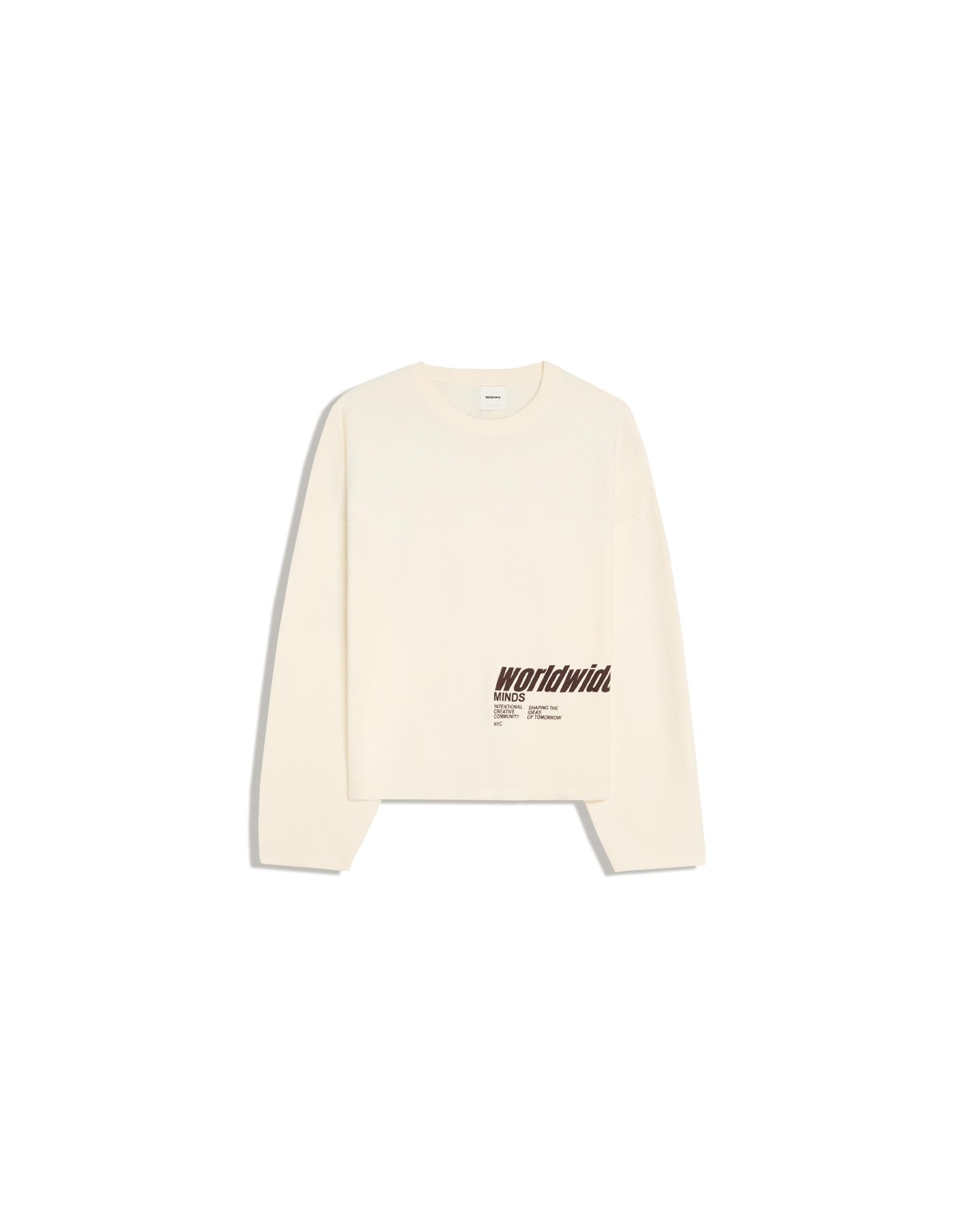 버쉬카 텍스처 프린트 크루넥 맨투맨 2486/623 BEIGE