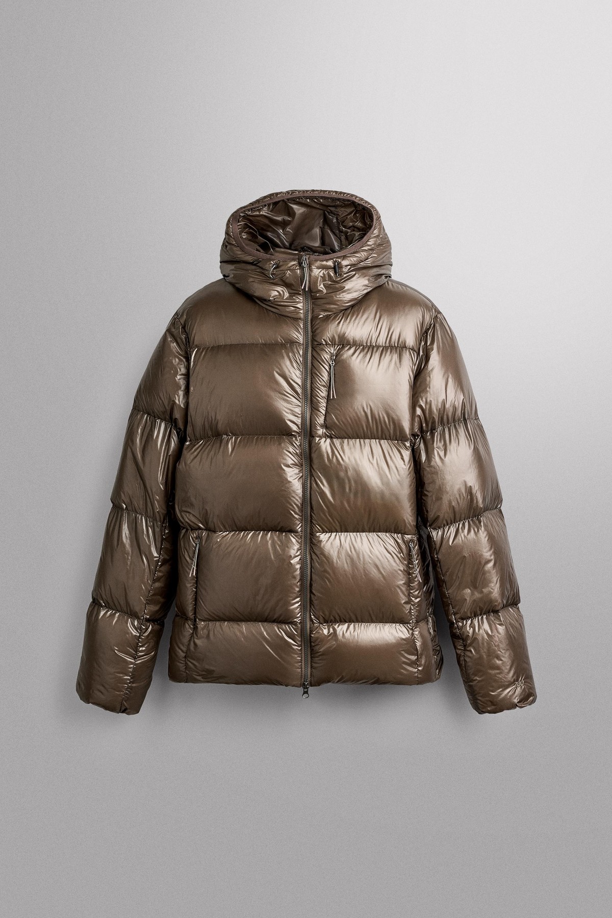 자라 테크니컬 후드 다운 패딩 자켓 3286/311/730 LIGHT BROWN