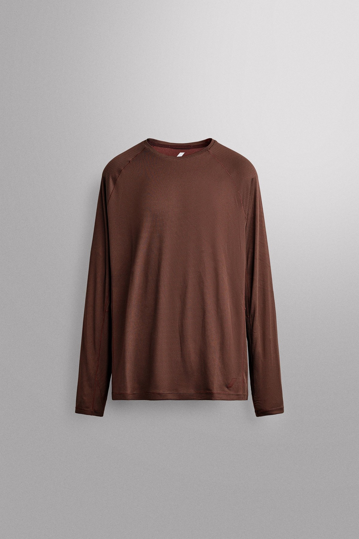 자라 스트럭처 테크니컬 긴팔 티셔츠 4387/391/700 BROWN