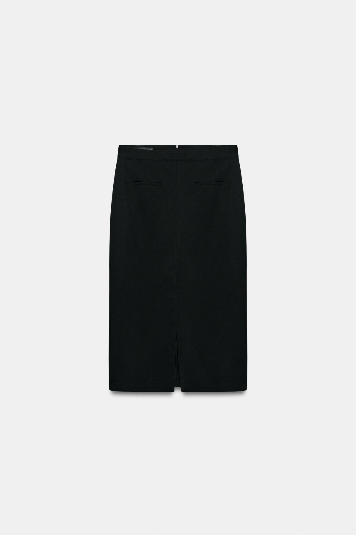 자라 H라인 슬릿 미디 스커트 8095/550/800 BLACK