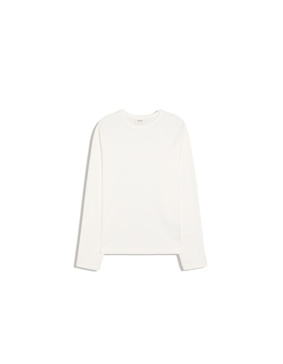 버쉬카 슬림핏 라운드넥 긴팔 티셔츠 3401/154 WHITE