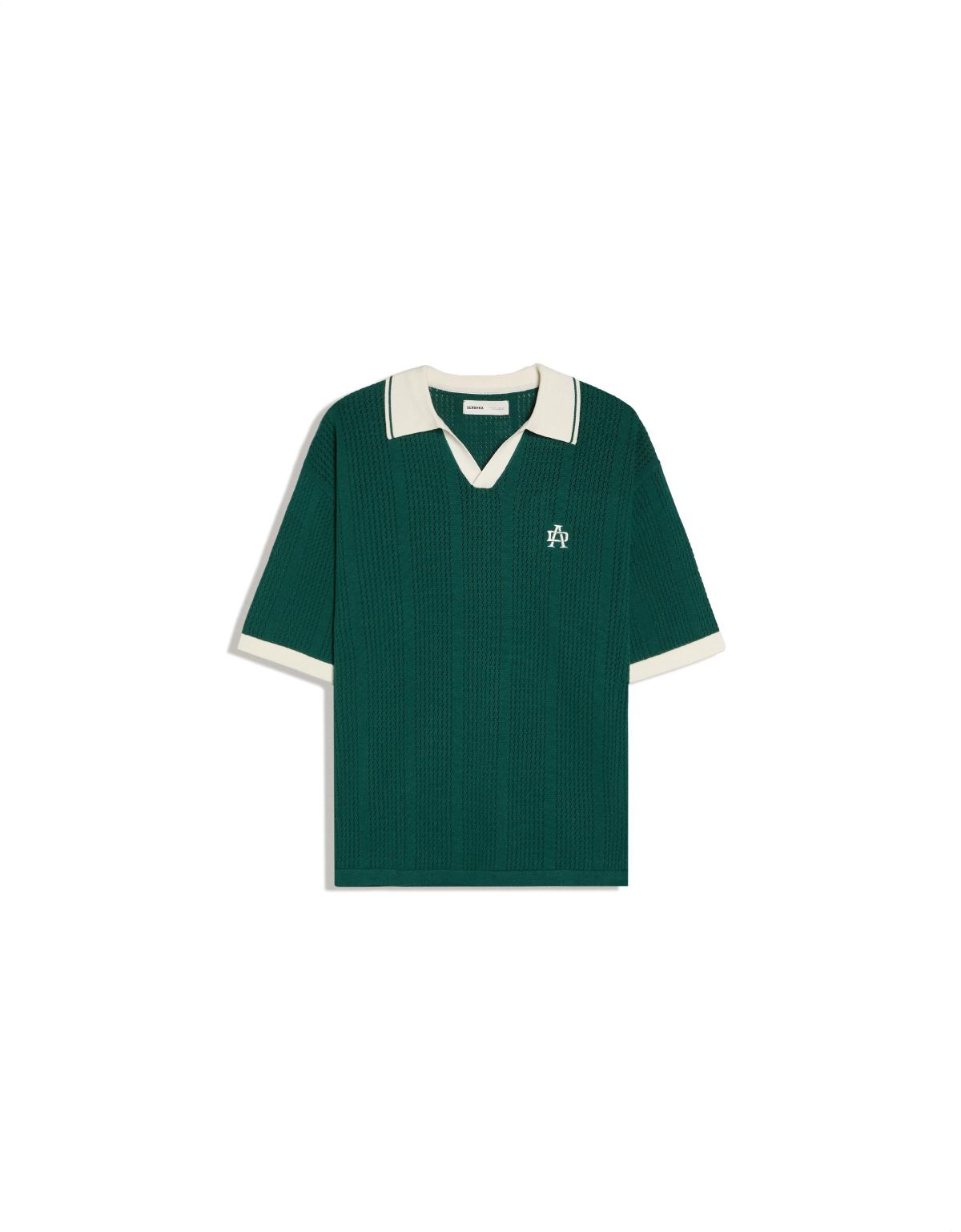 버쉬카 프린트 반팔 폴로셔츠 1273/715 GREEN