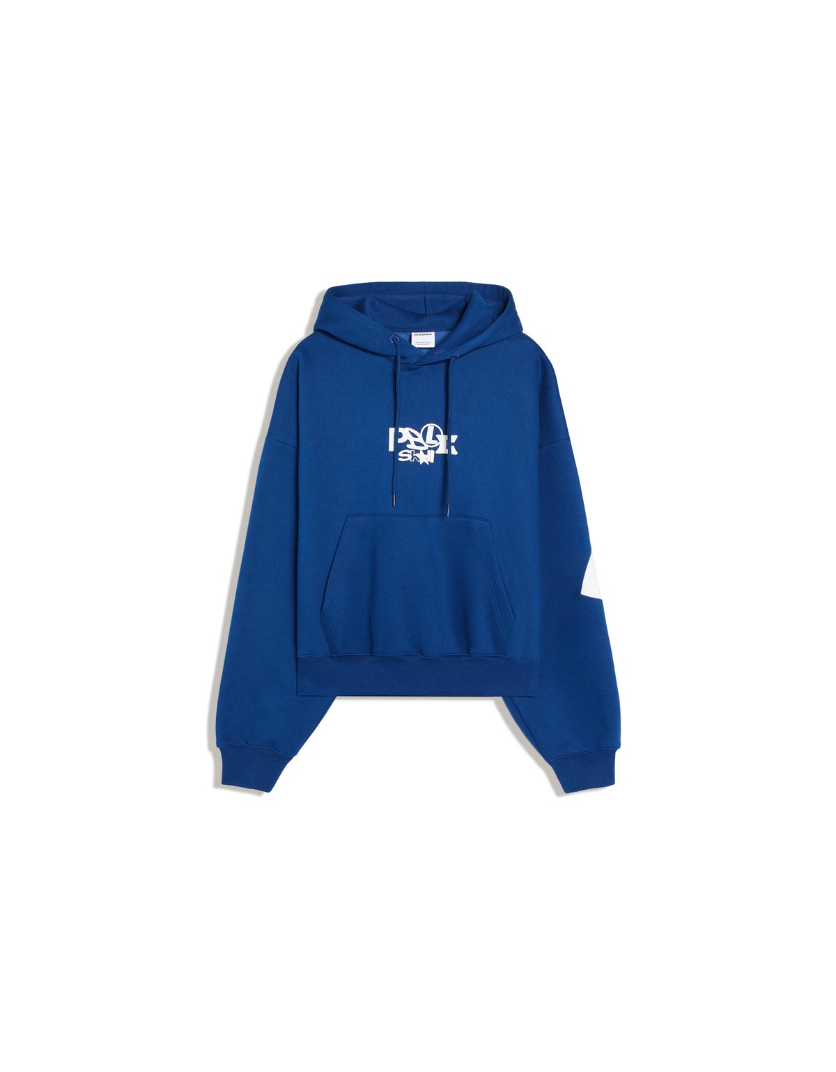 버쉬카 프린트 캥거루 포켓 후디 2947/498 BLUE