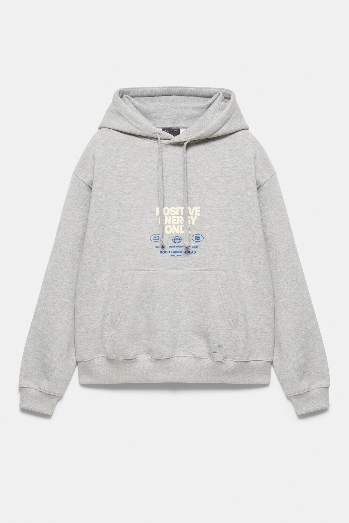 풀앤베어 오버사이즈 그래픽 포켓 후디 7551/580 GREY MARL