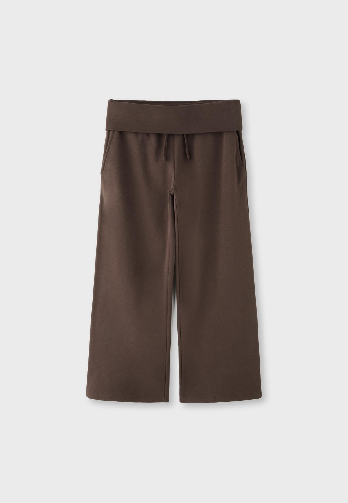스트라디바리우스 폴드오버 스트레이트 조거 팬츠 8752/270/401 BROWN
