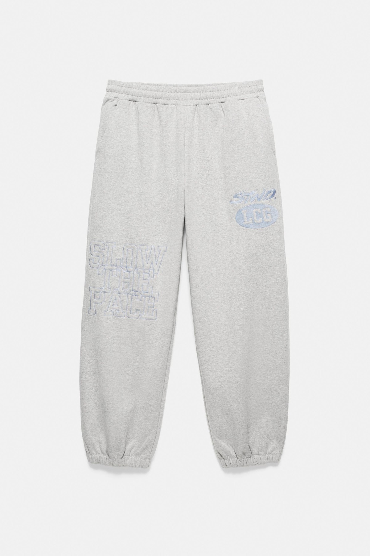 풀앤베어 그래픽 코튼 혼방 조거 팬츠 7670/522 GREY/CAMEL