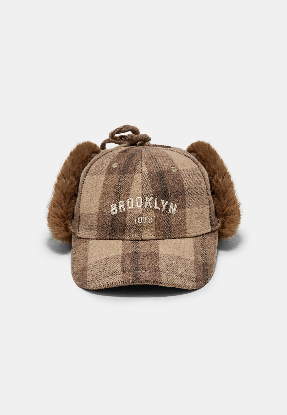 스트라디바리우스 페이크 퍼 이어머프 볼캡 3867/211/400 BROWN