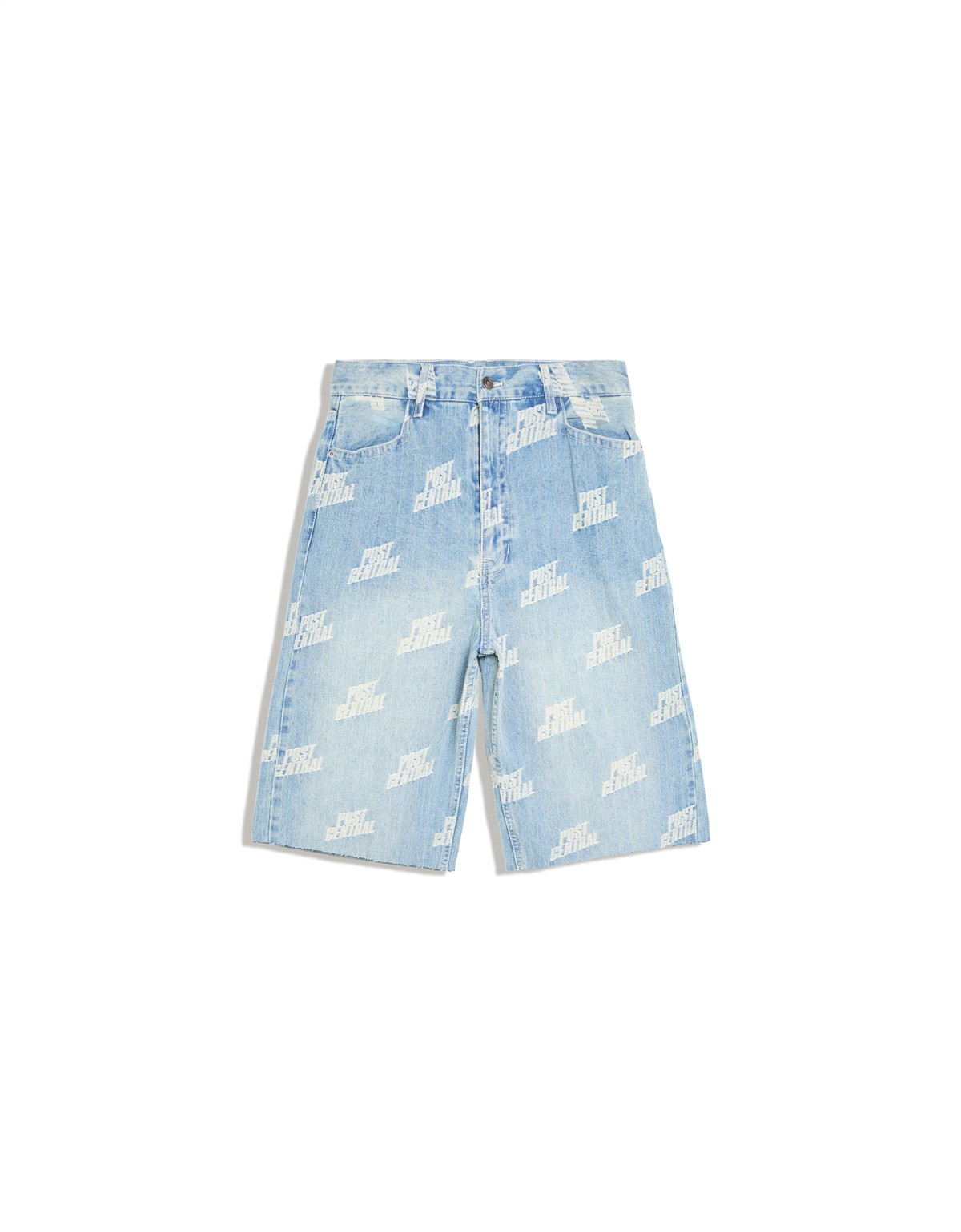 버쉬카 자카드 데님 버뮤다 반바지 4702/074 LIGHT BLUE