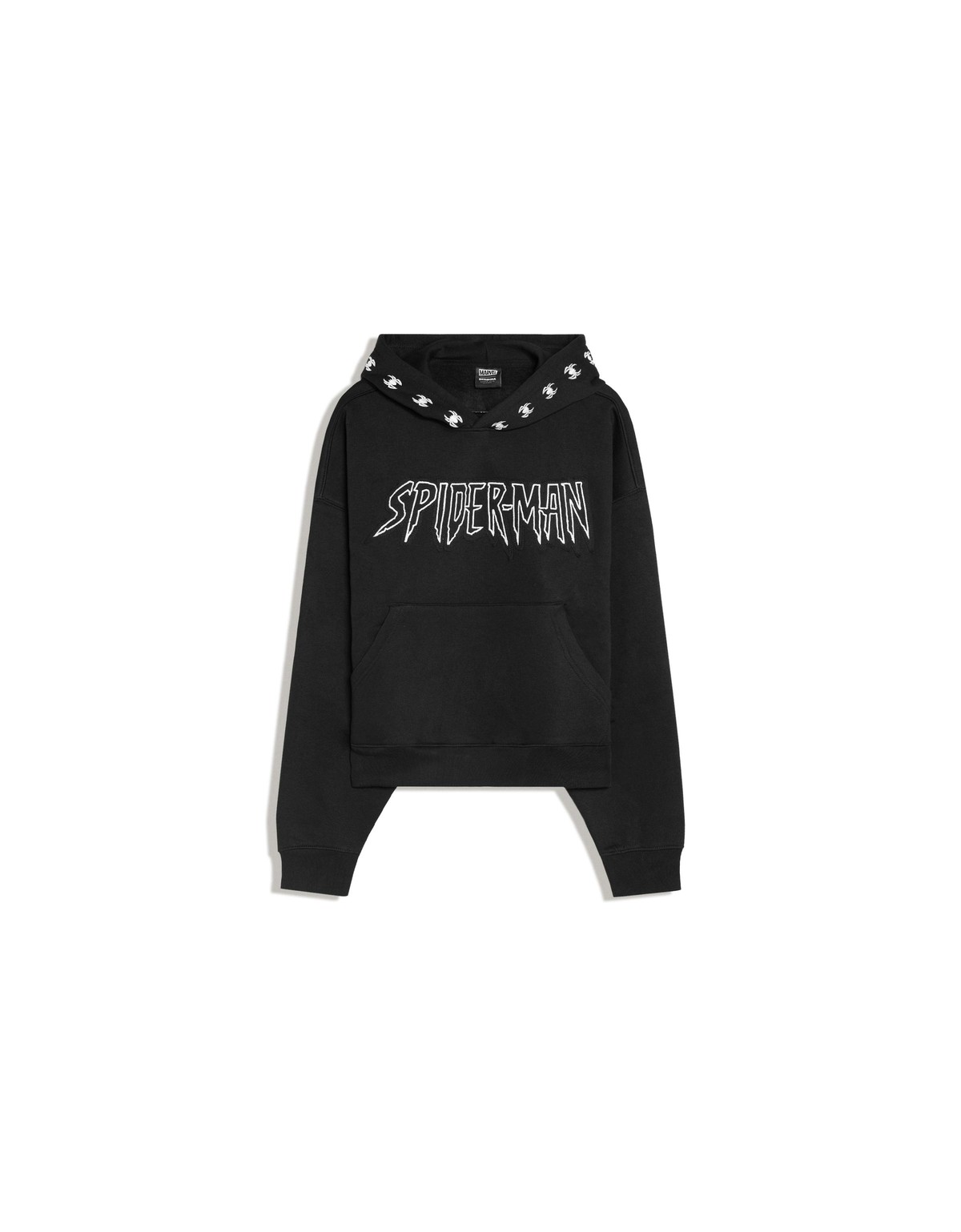 버쉬카 스파이더맨 캥커루 포켓 후디 4554/732 BLACK