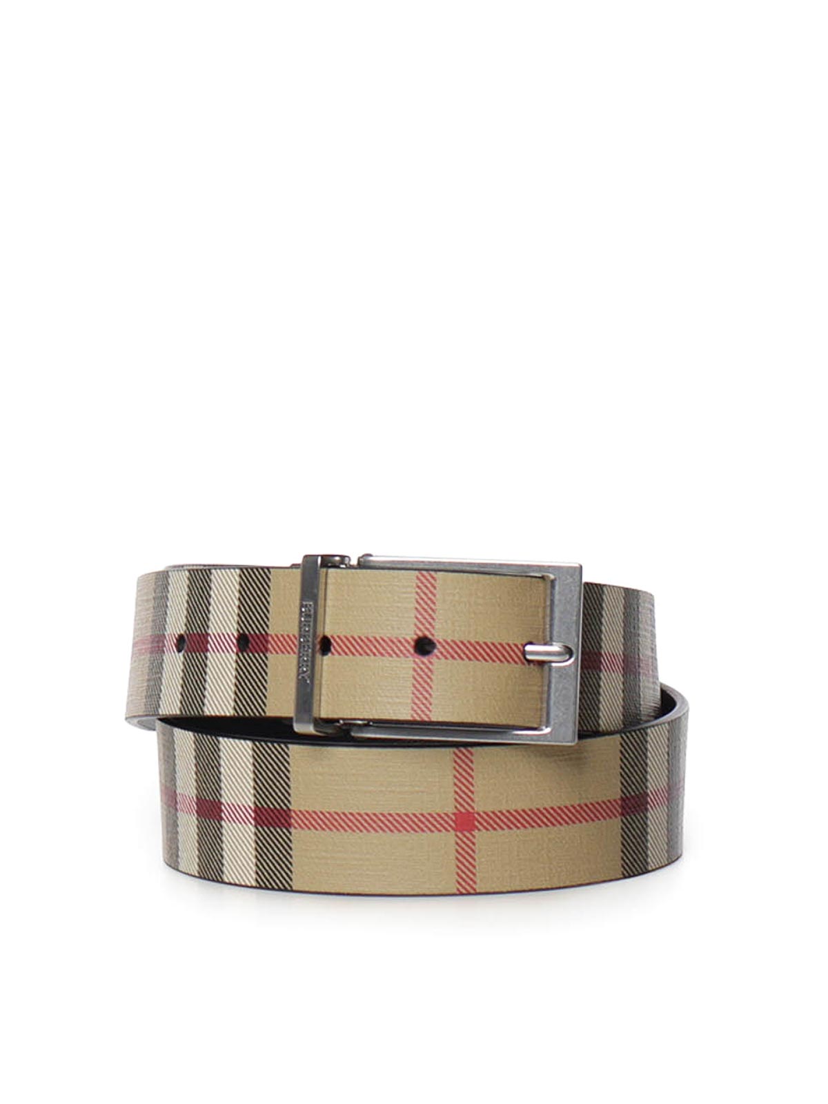 버버리 Reversible Check 리버시블 벨트 남성 베이지 26FW 8132274