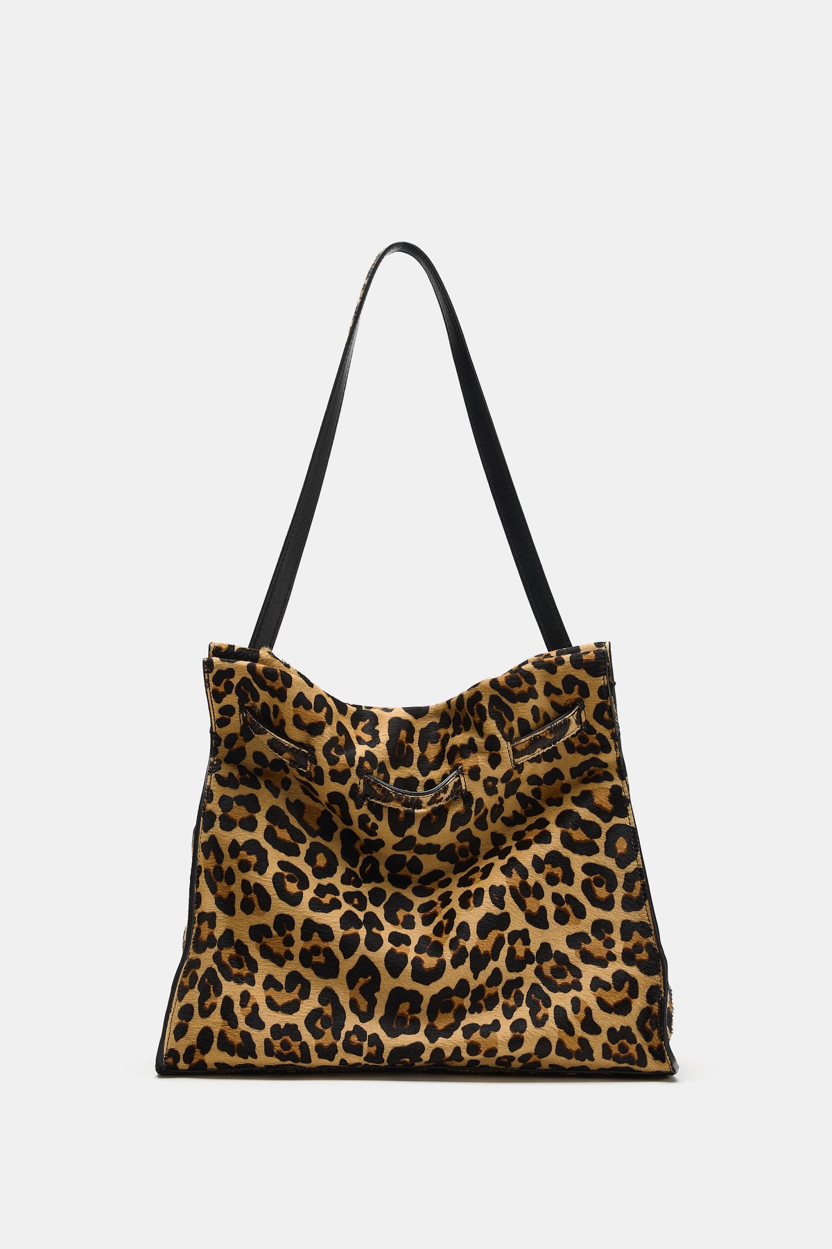자라 애니멀 프린트 레더 숄더백 6562/810/195 LEOPARD