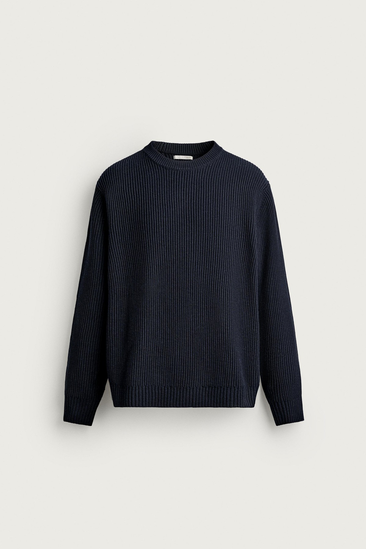 자라 레귤러핏 텍스처 니트 스웨터 9598/318/422 DARK NAVY