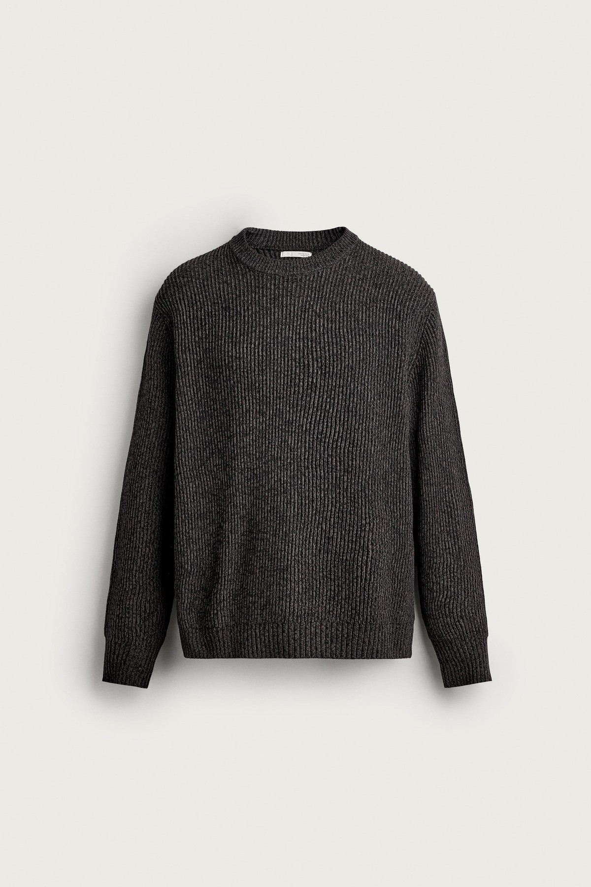 자라 텍스처 라운드넥 니트 스웨터 9598/318/812 GREY MARL