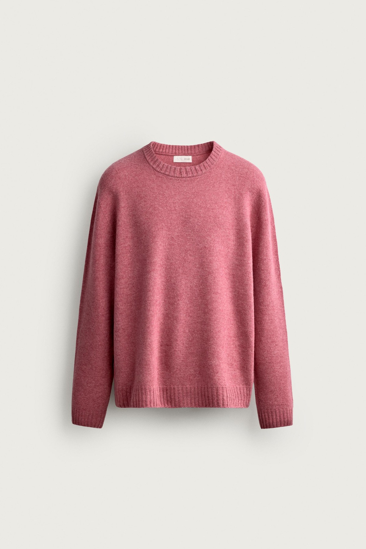 자라 울 블렌드 레귤러핏 니트 스웨터 2893/375/625 PINK MARL