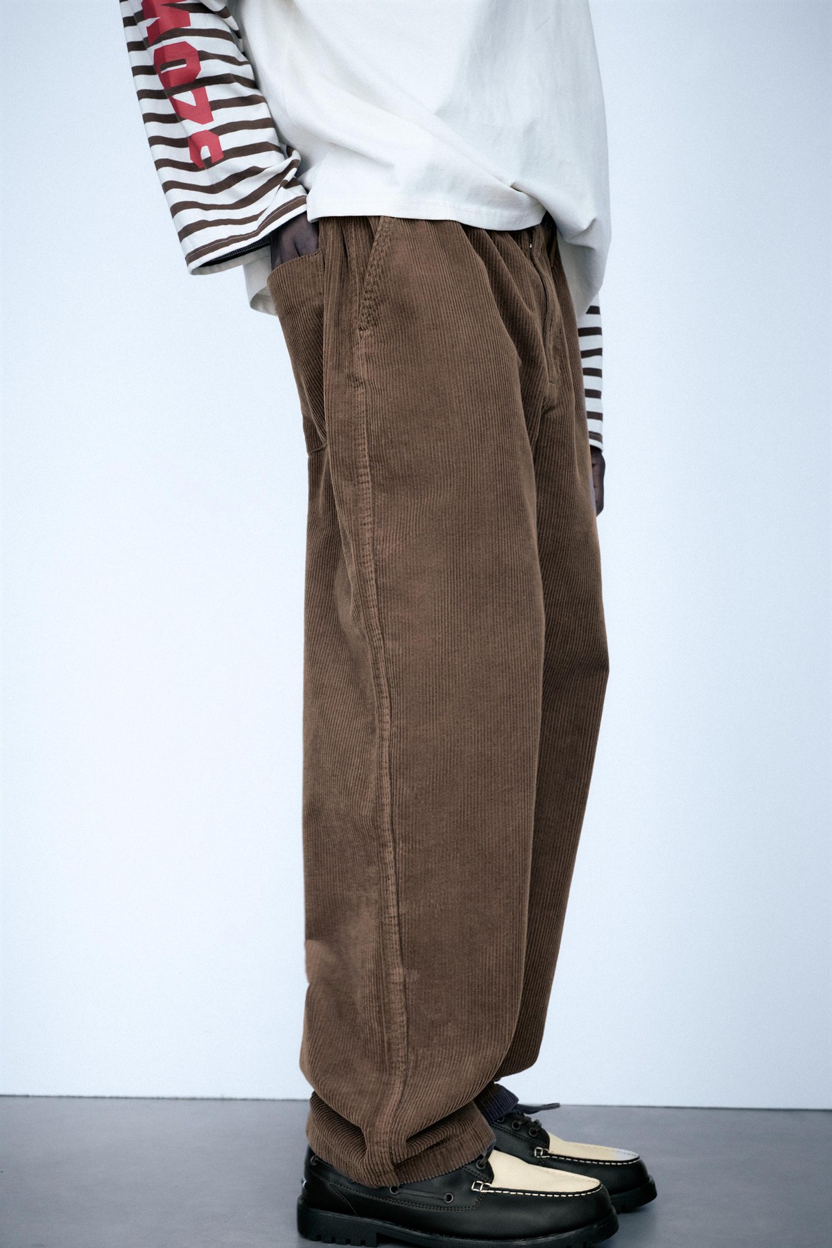 풀앤베어 코듀로이 조거 팬츠 7670/514 BROWN