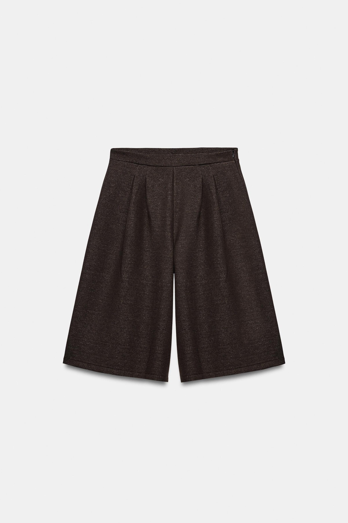 자라 소프트 플리츠 버뮤다 팬츠 5644/677/700 BROWN