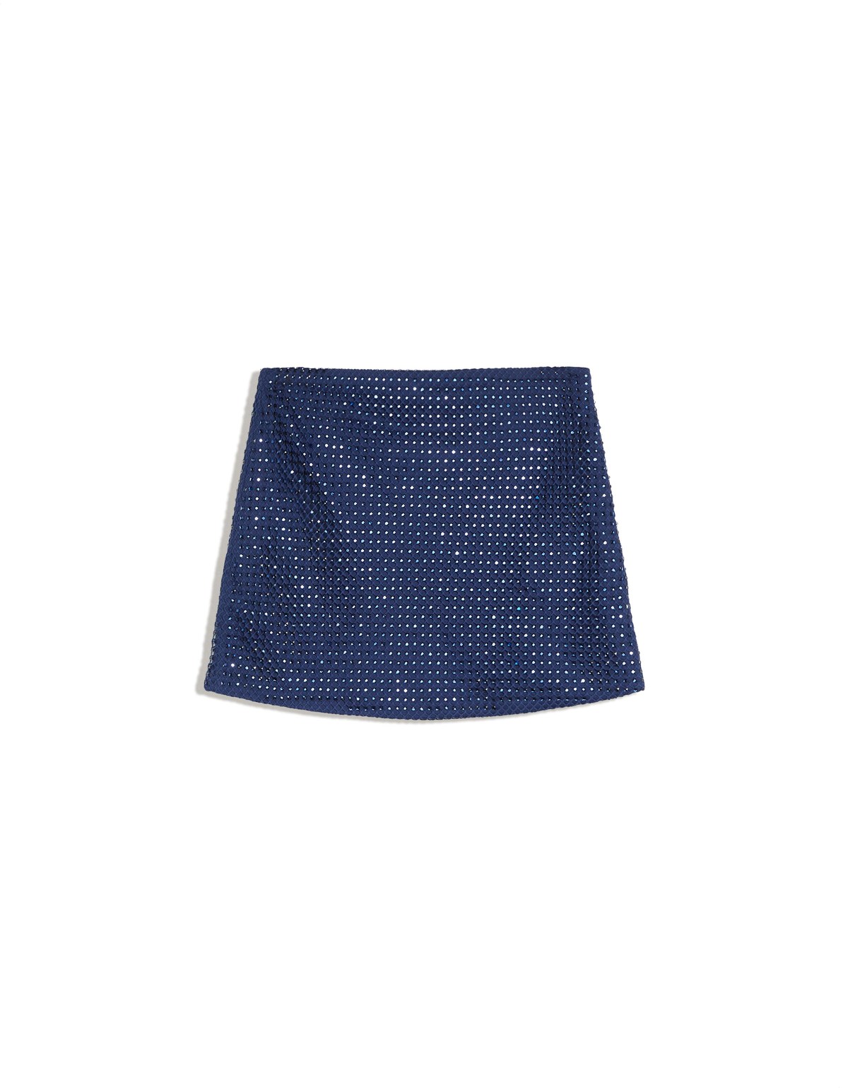 버쉬카 글리터 A라인 미니 스커트 3596/331 DARK BLUE