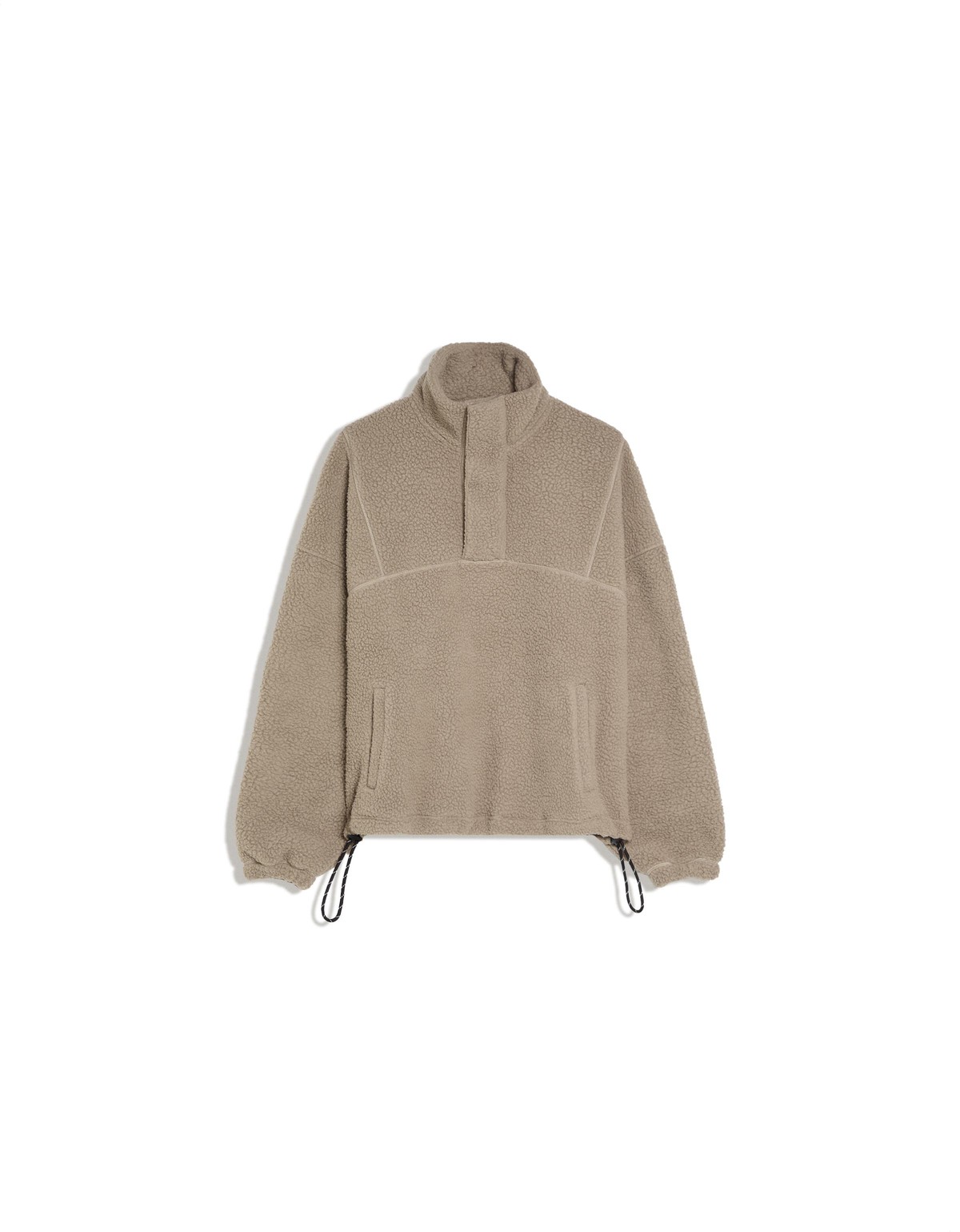 버쉬카 시어링 하프집업 스웨트셔츠 4154/254 BEIGE