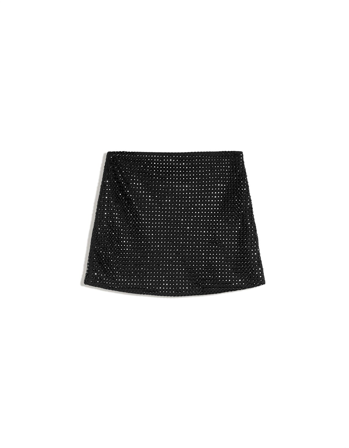 버쉬카 글리터 A라인 미니 스커트 3596/331 BLACK