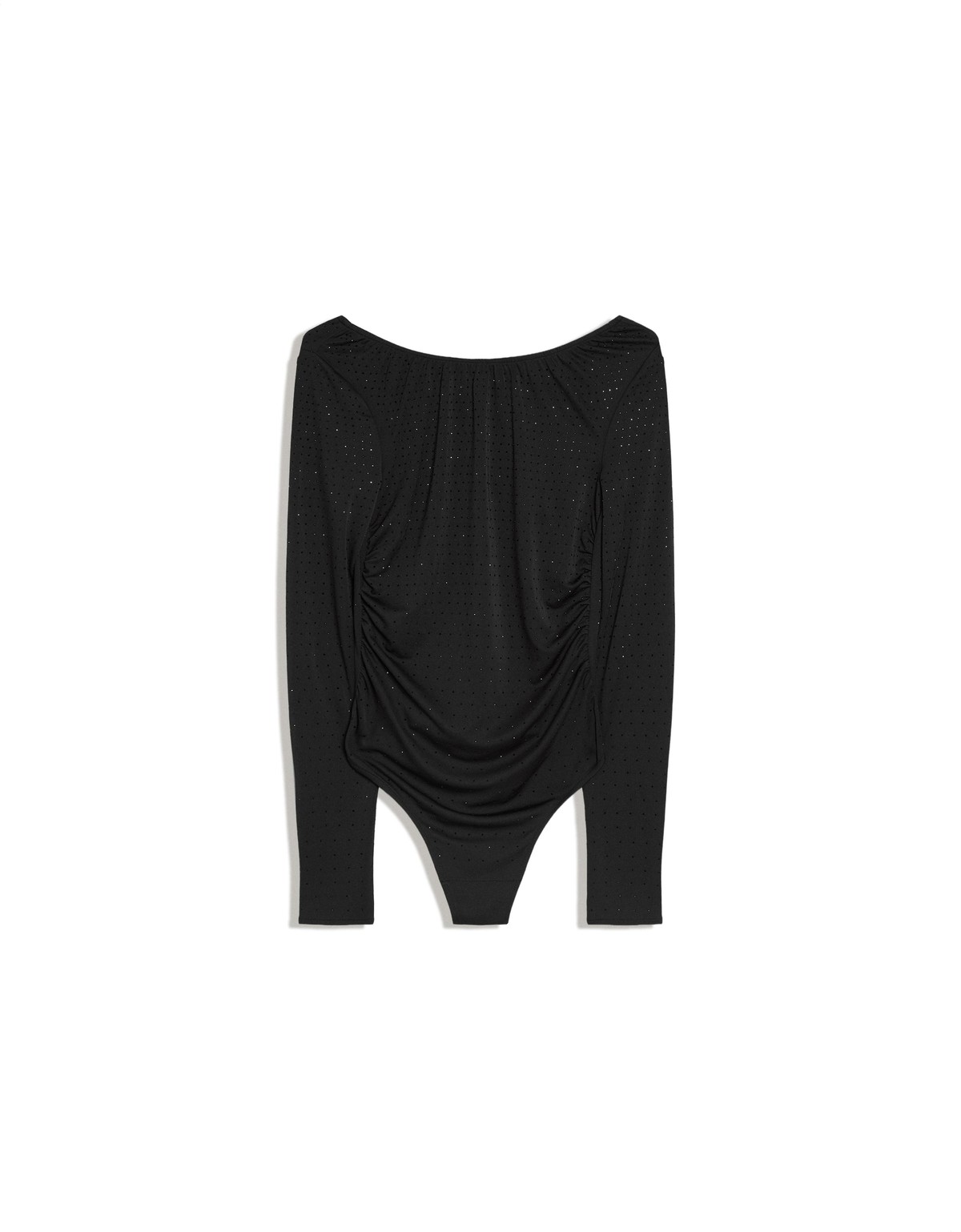 버쉬카 글리터 오픈백 긴팔 바디수트 3521/331 BLACK