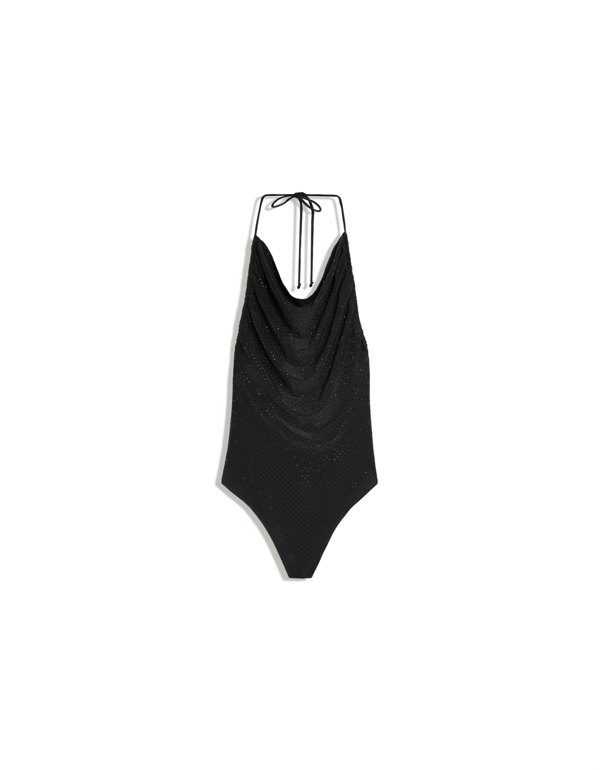 버쉬카 라인스톤 홀터넥 바디수트 4267/714 BLACK