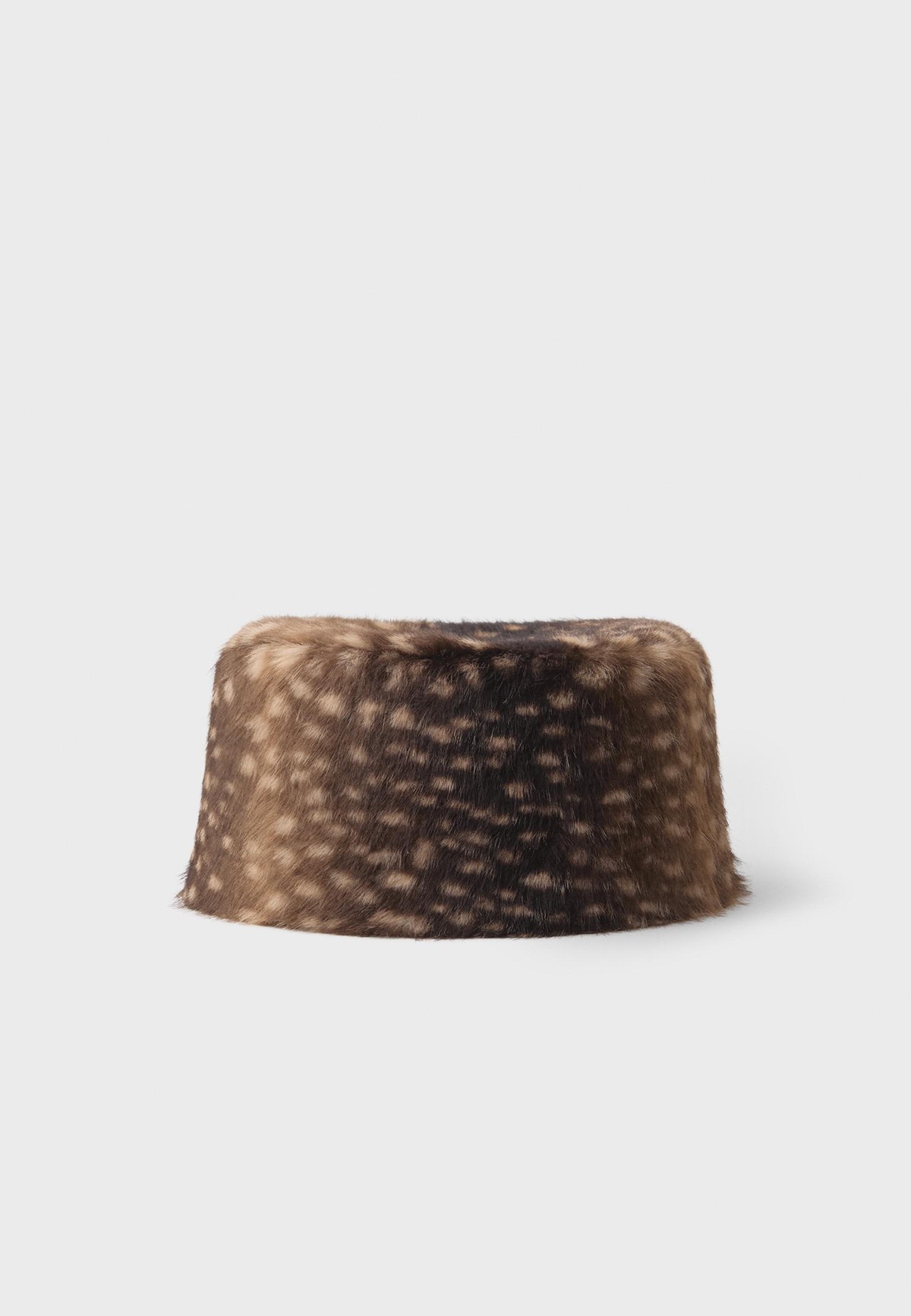 스트라디바리우스 애니멀 프린트 퍼 모자 4106/203/400 BROWN