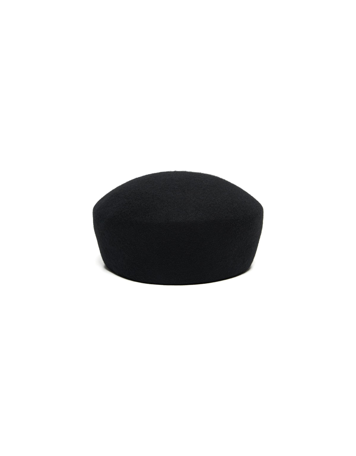 버쉬카 무지 울 베레모 모자 3858/702 BLACK