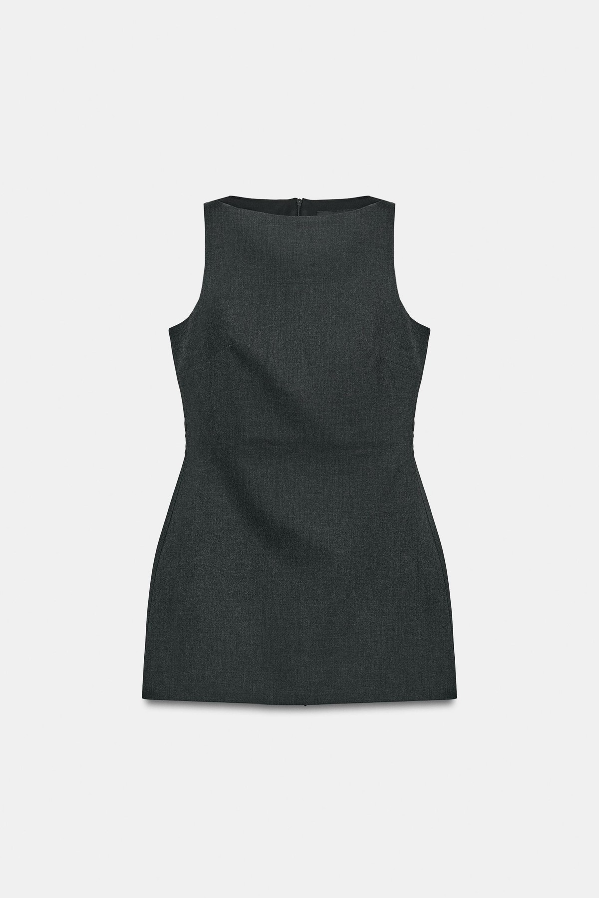 자라 보트넥 민소매 미니 원피스 4764/207/922 DARK GREY