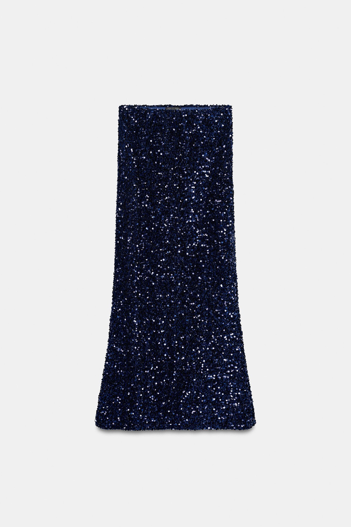 자라 스팽글 하이라이즈 롱 스커트 1223/504/030 BLUE/BLACK