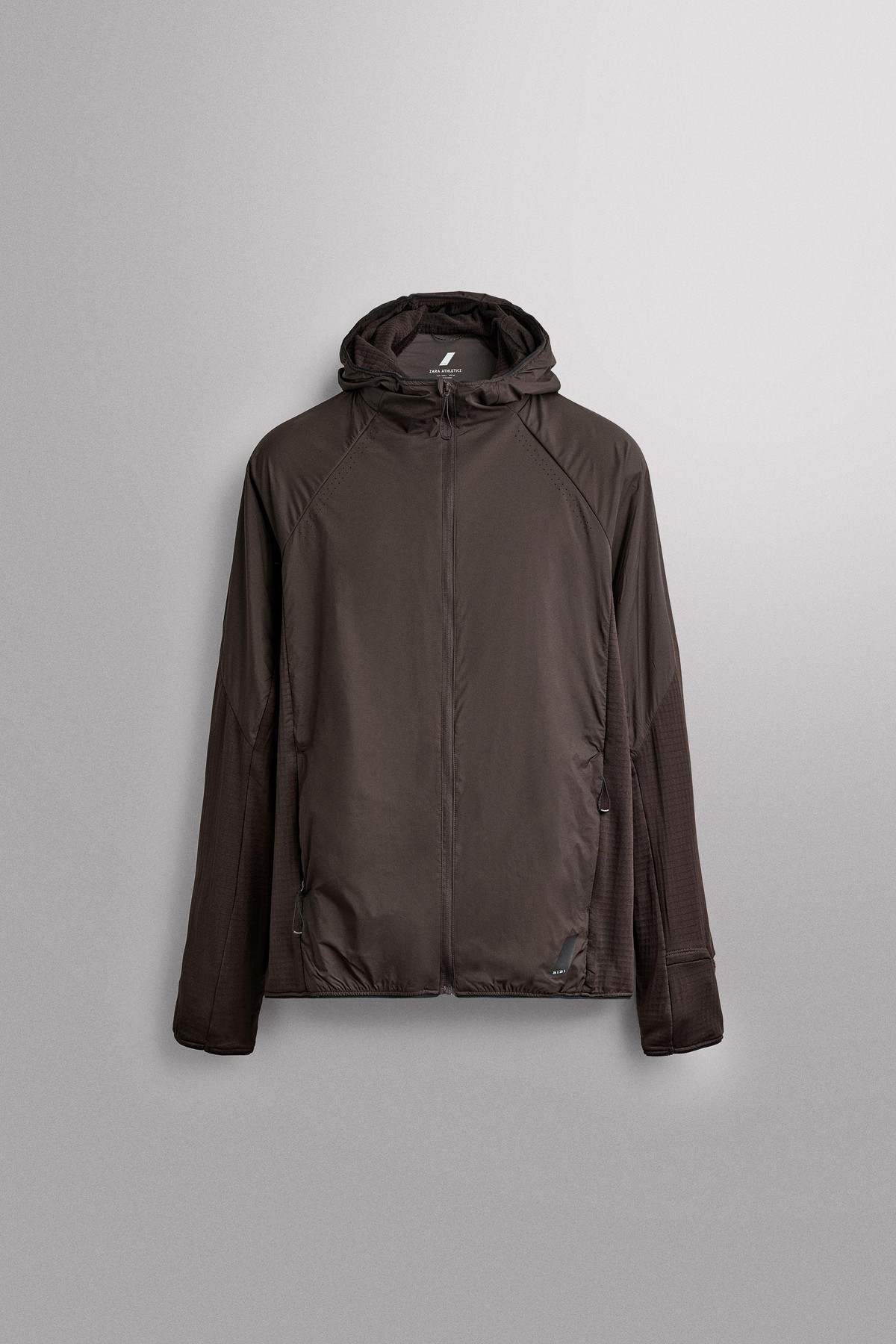자라 트레이닝 후드 집업 자켓 4387/396/700 BROWN