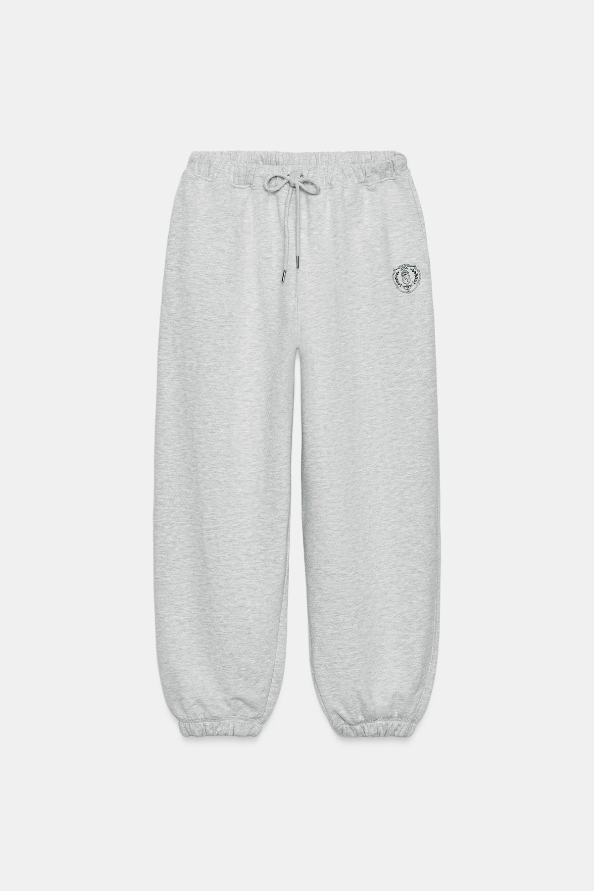 자라 뉴욕 플러시 코튼 조거 팬츠 0264/161/803 GREY MARL