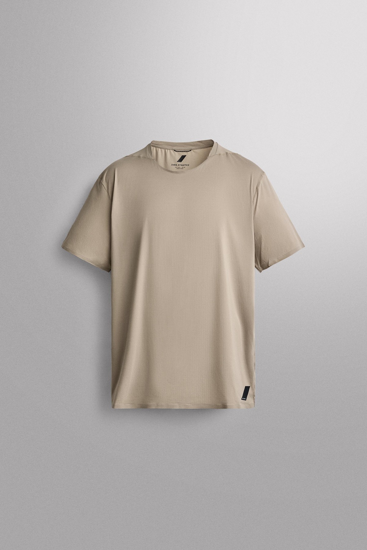 자라 테크니컬 반팔 트레이닝 티셔츠 4387/500/450 BEIGE
