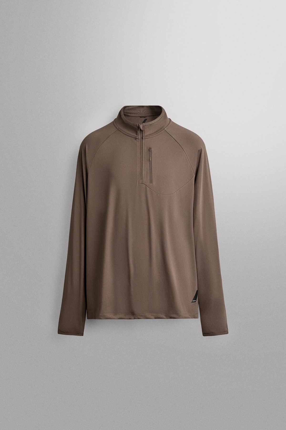 자라 테크니컬 쿼터집 긴팔 티셔츠 8054/339/700 BROWN