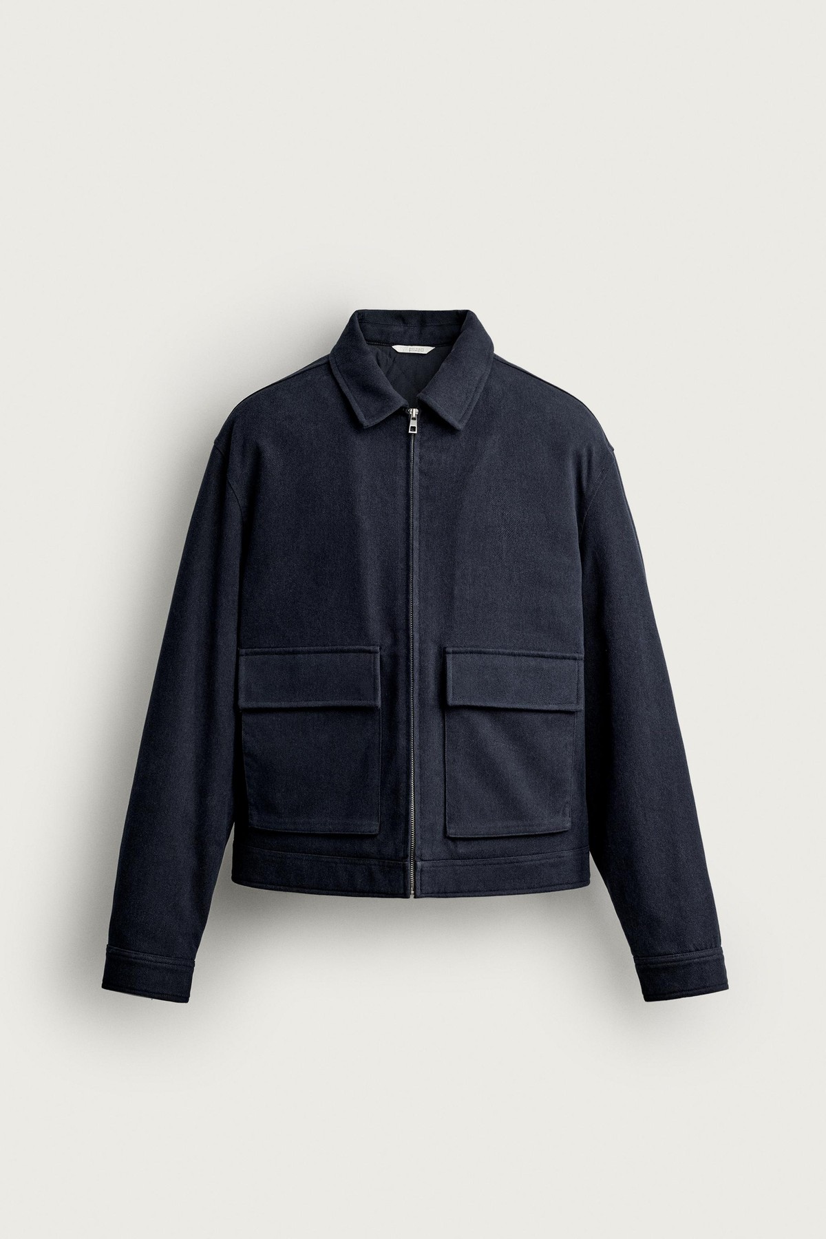 자라 라이오셀 면 패딩 지퍼 자켓 1437/512/401 NAVY BLUE