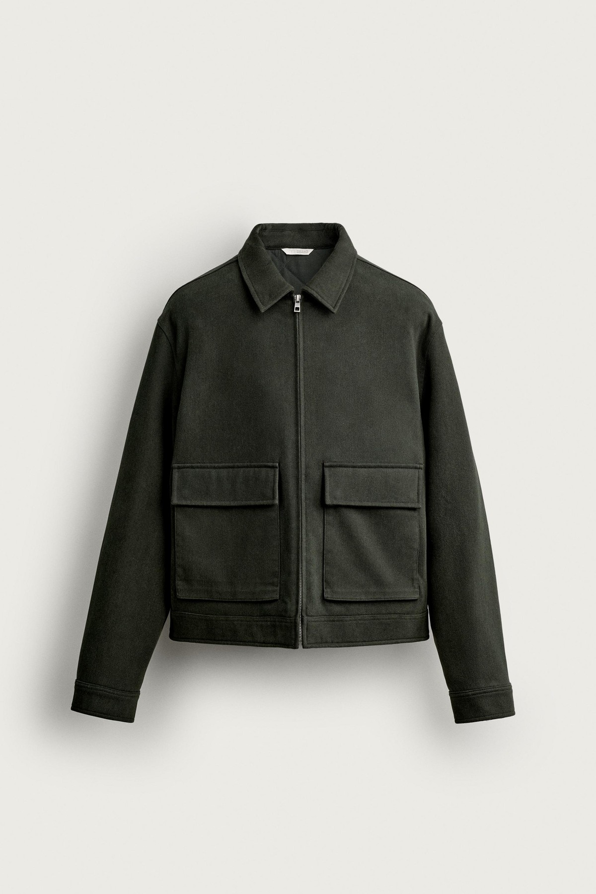 자라 라이오셀 면 패딩 지퍼 자켓 1437/512/507 DARK KHAKI